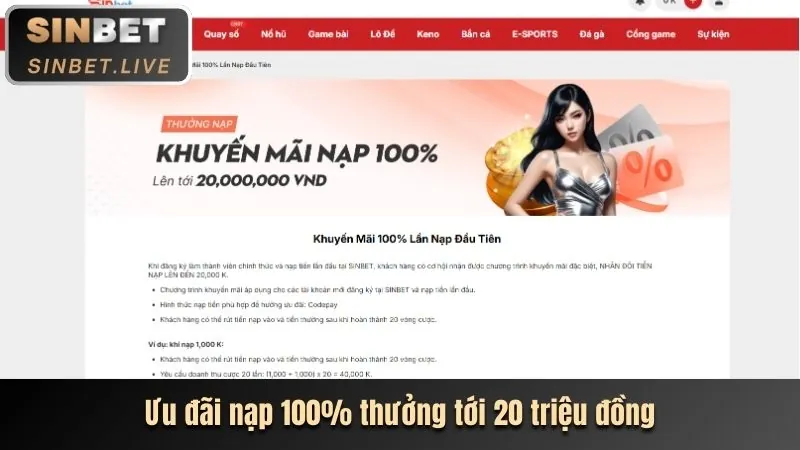 Ưu đãi chào mừng Nổ Hũ JN88 Casino